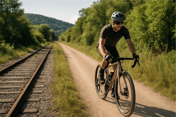 Circuitos De Gravel Em Antigas Linhas Férreas Abandonadas